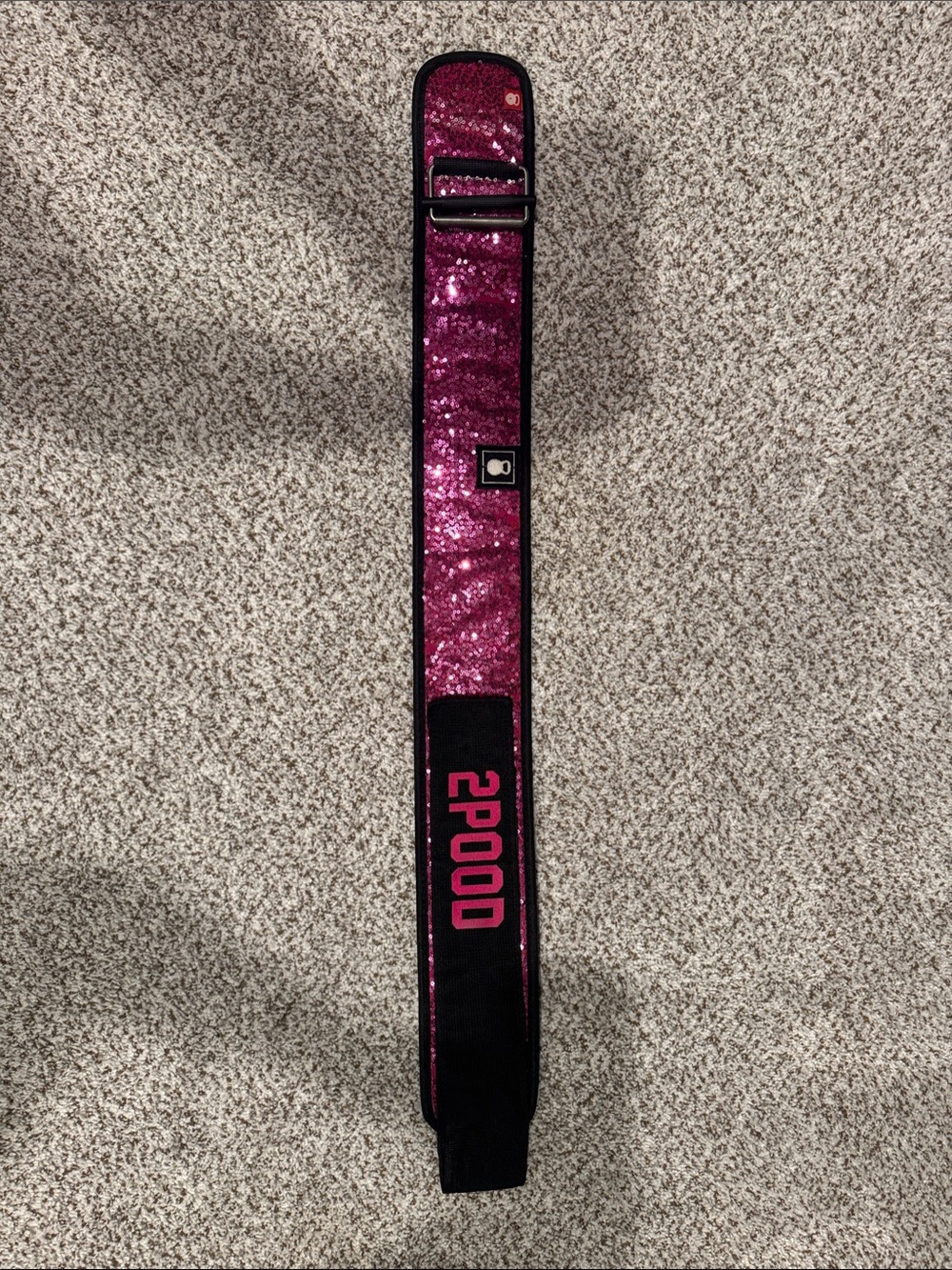 2POOD Pink Sparkle Lifting Belt Strap - Adjustable Support